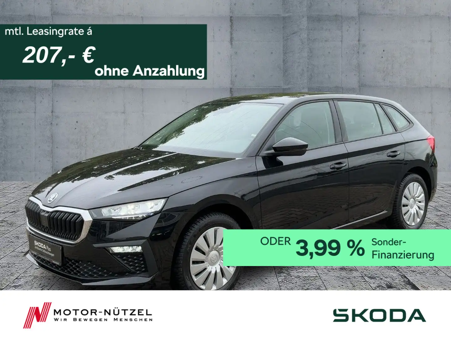 Skoda Scala 1.0 TSI ESSENCE LED+NAVI+TEMPOMAT+SHZ+DAB Schwarz - 1