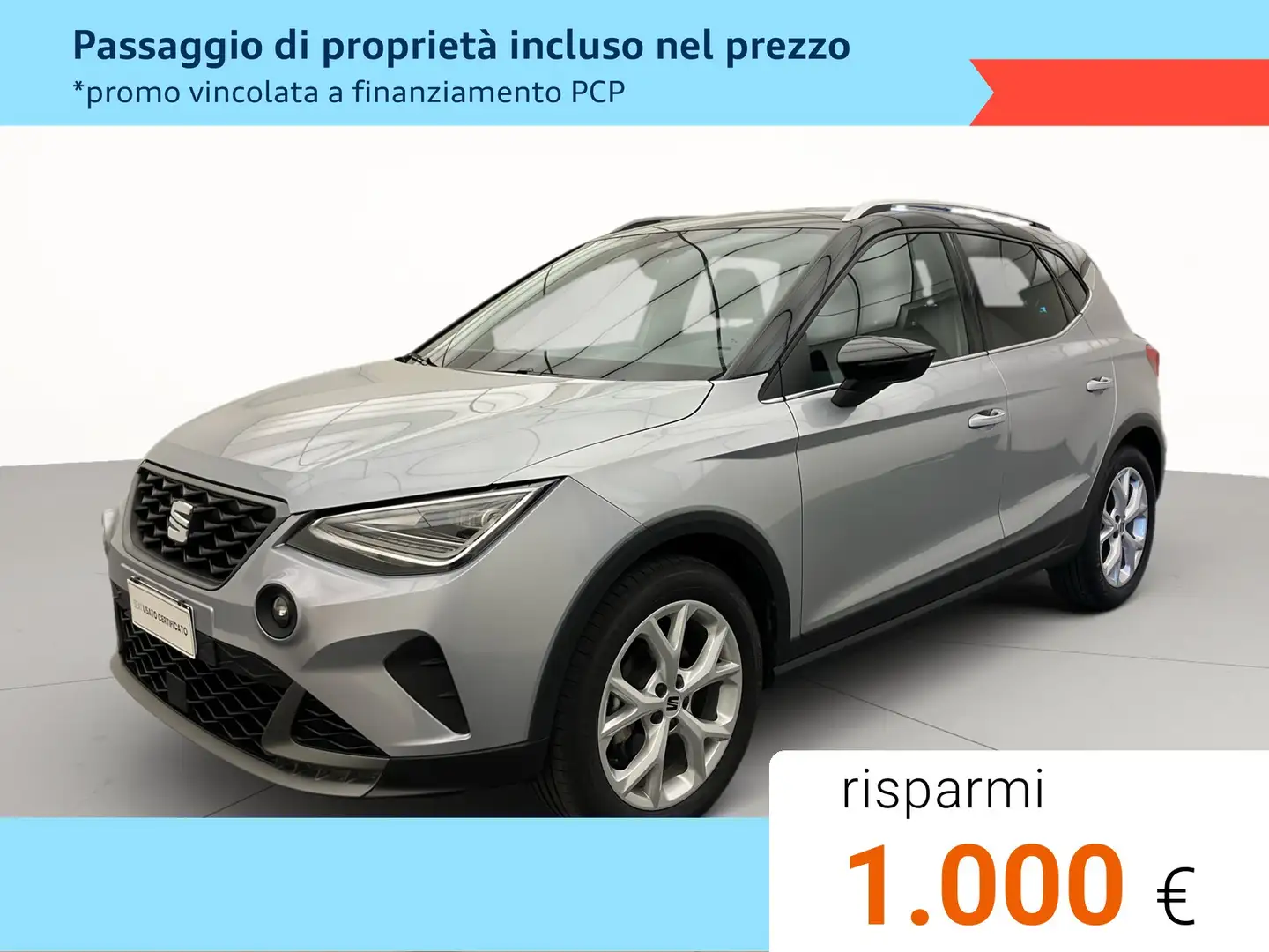 SEAT Arona 1.0 ecotsi FR 95 CV Argento - 1