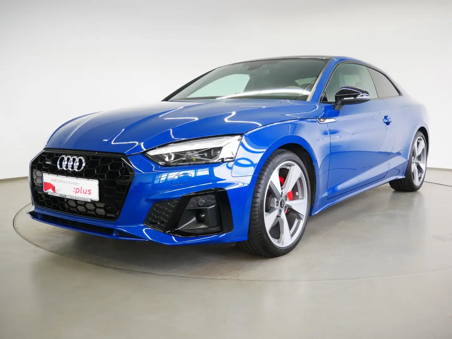 Audi A5 Coupé 40 TFSI qu. S line UPE79t€ MATRIX AHK PANO Blau - 2
