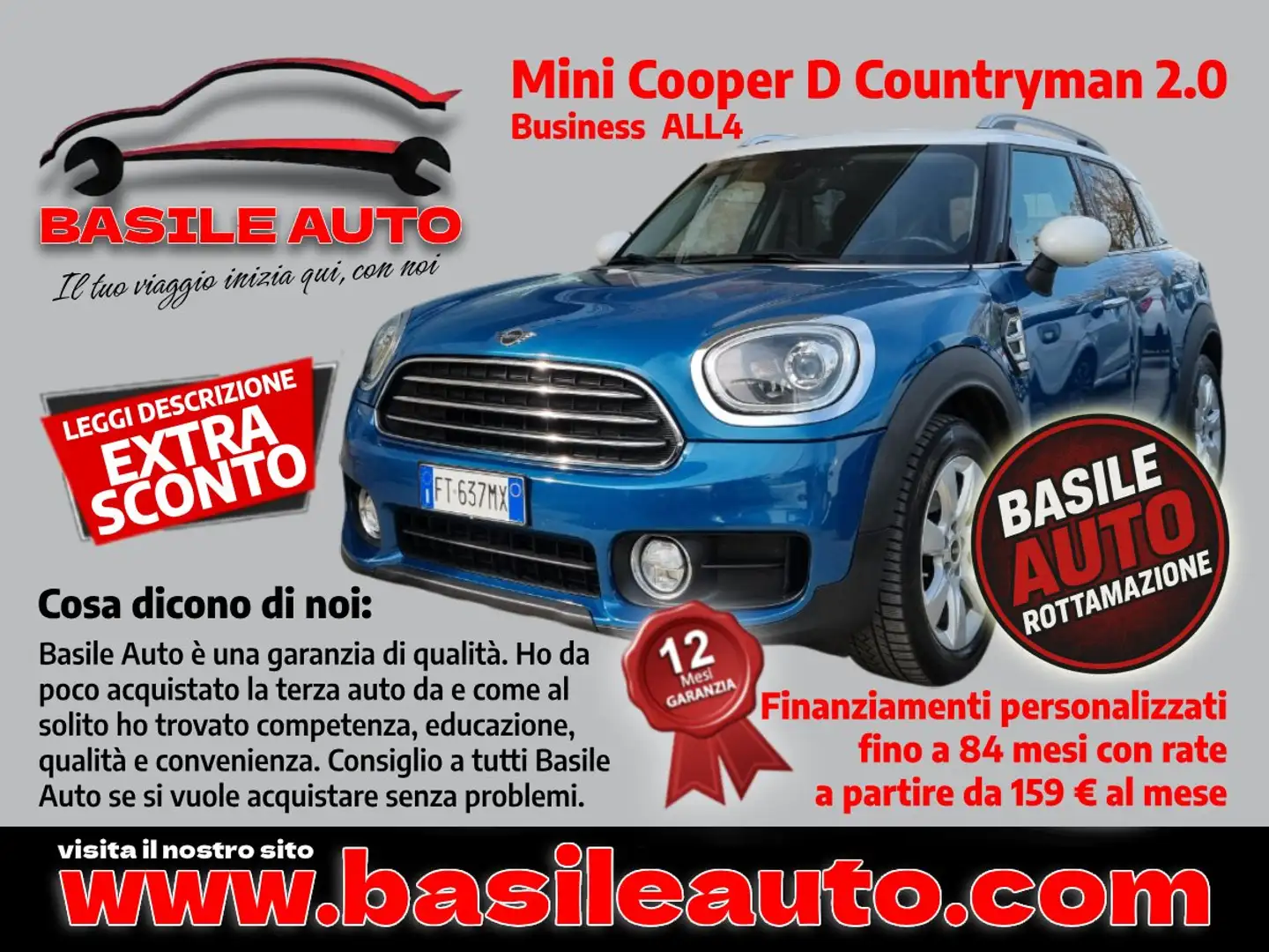 MINI Cooper S Countryman 2.0 all4 Bleu - 1