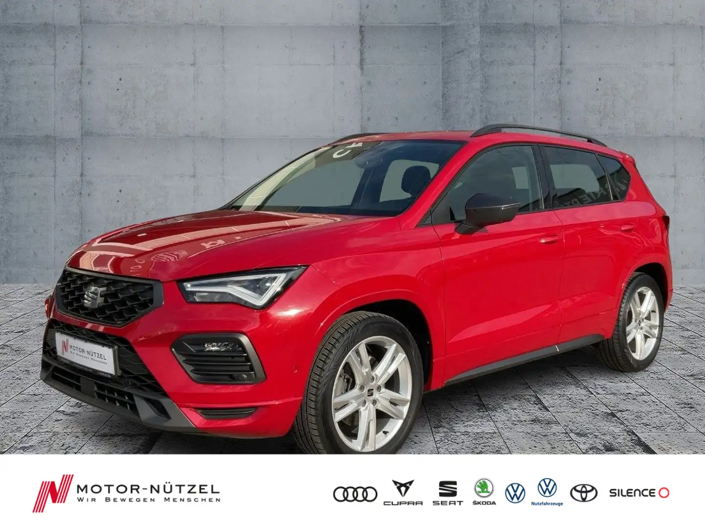 SEAT Ateca 2.0 TSI 4D DSG FR-Line LED+NAV+PANO+STDHZG Rot - 1