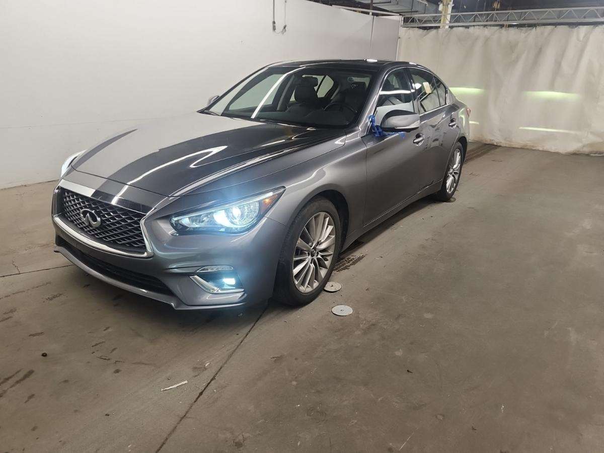 2024 Infiniti Q50 LUXE/AWD/LEATHER/SUNROOF/NAVI/26KM/OFF 1 OWNER NISSAN LEASE!