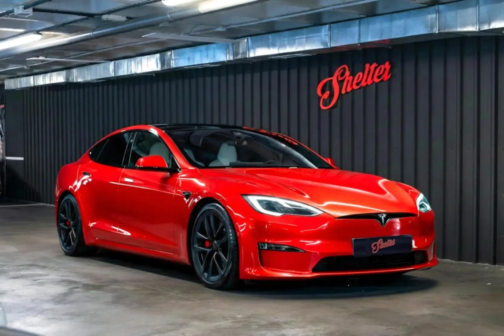 Tesla Model S Plaid AWD Blanc - 1