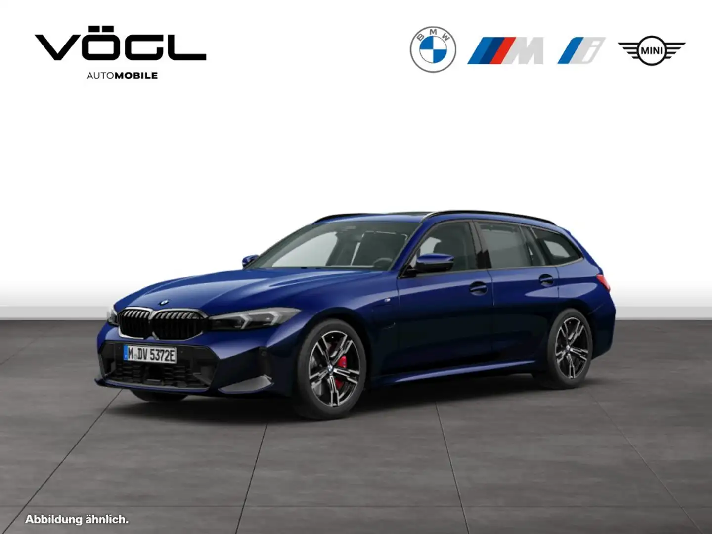 BMW 330 e xDrive Touring M Sportpaket Pro Innovationspaket Bleu - 1