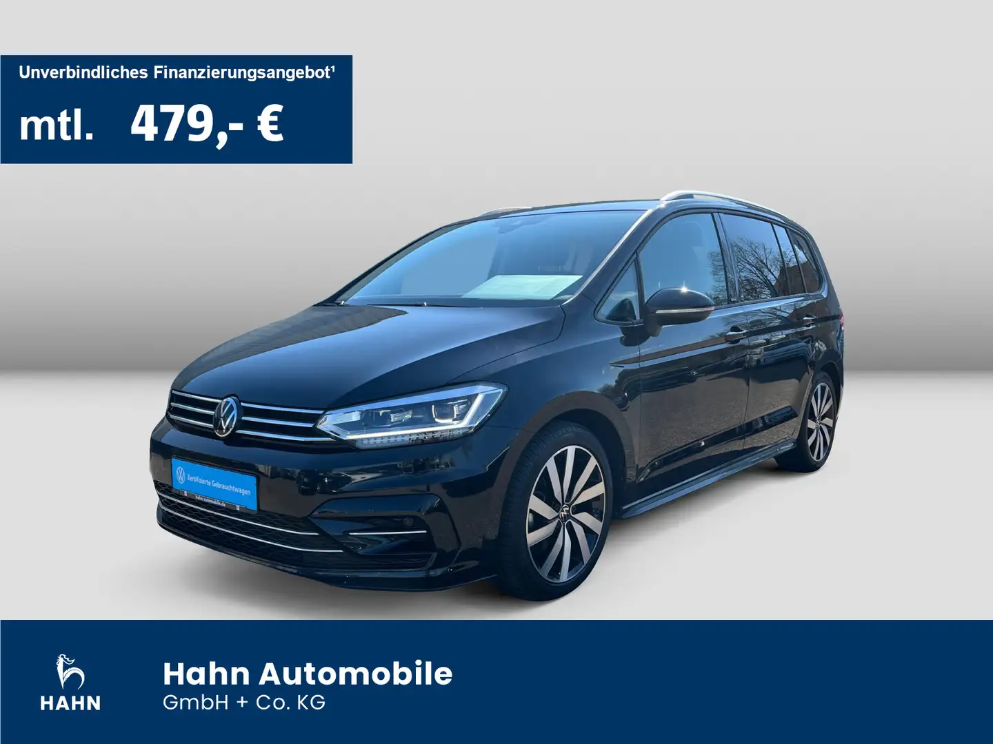 Volkswagen Touran 2.0TDI Move 7-Sitze ACC AHK Cam LED Navi Schwarz - 1