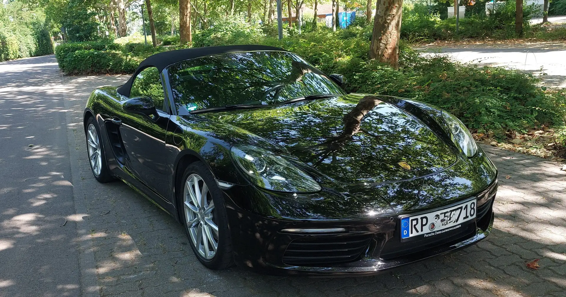 Porsche Boxster Top 718 Boxster, 1. Hand, Garagenwagen, Leder usw. Schwarz - 1