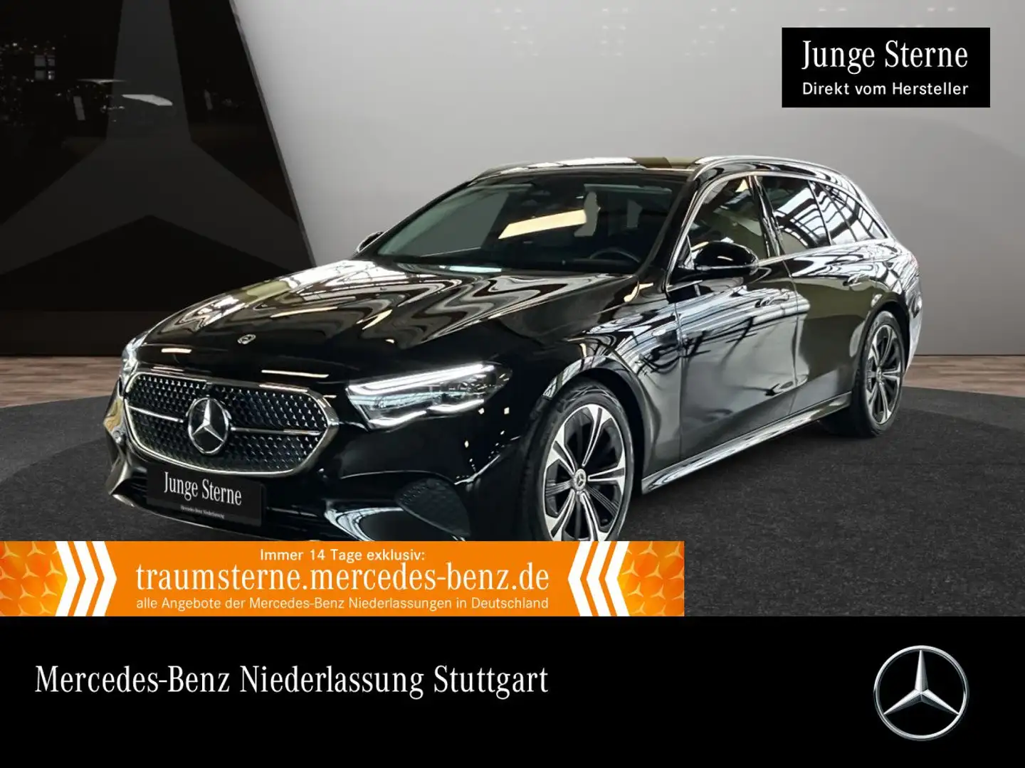 Mercedes-Benz E 300 e T Hybrid Avantgarde 360° Distr. AHK PTS 9G Schwarz - 1