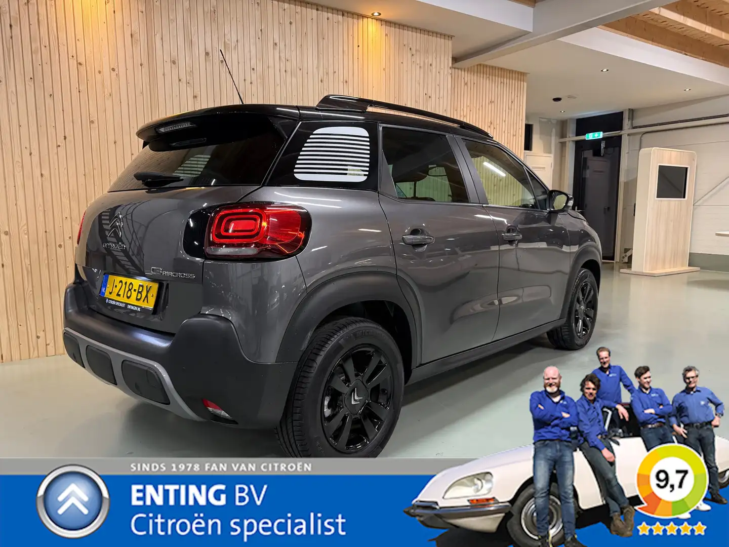 Citroen C3 Aircross 1.2 PT 110 H6 S&S Origins NAVI AF FABRIEK DAB+ ZEE Gris - 2