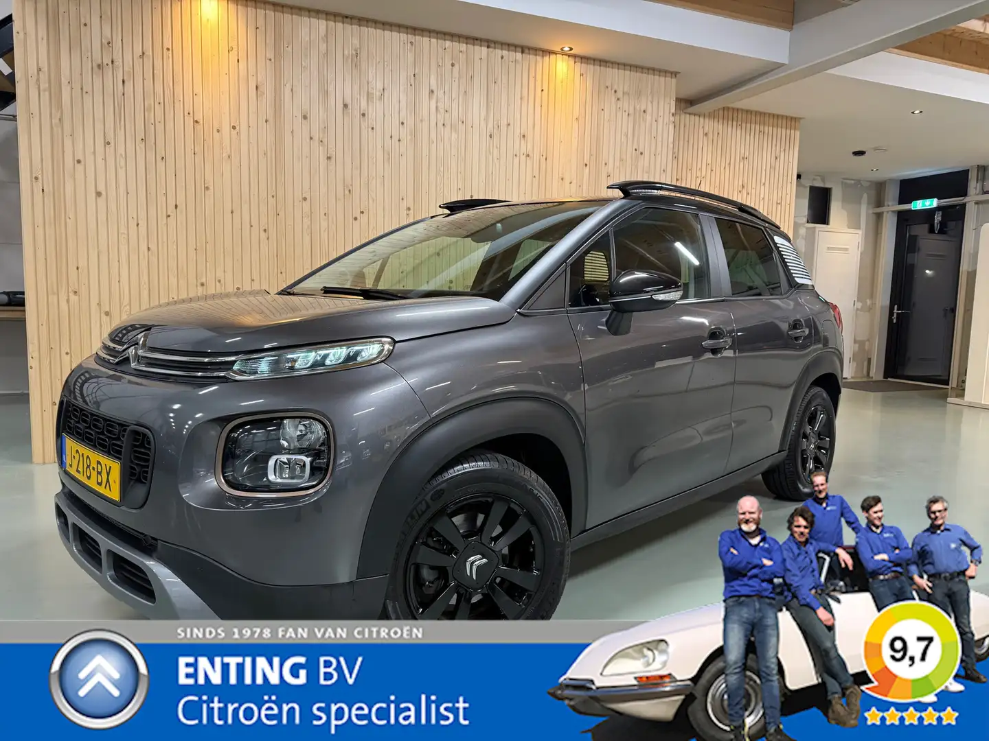 Citroen C3 Aircross 1.2 PT 110 H6 S&S Origins NAVI AF FABRIEK DAB+ ZEE Gris - 1