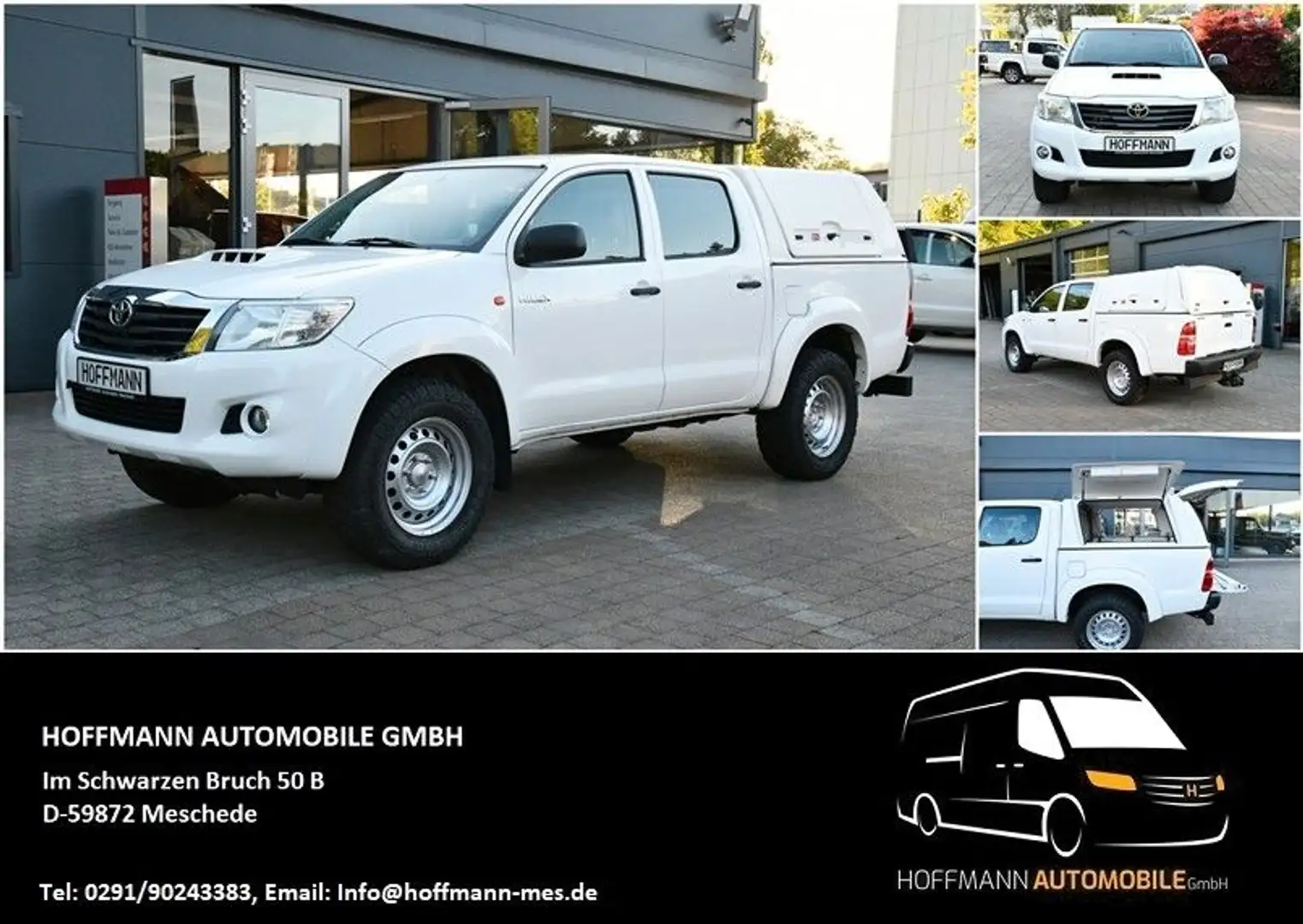 Toyota Hilux 2,5 Double Cab 4x4 Allrad Standheizung EU5 Blanco - 1