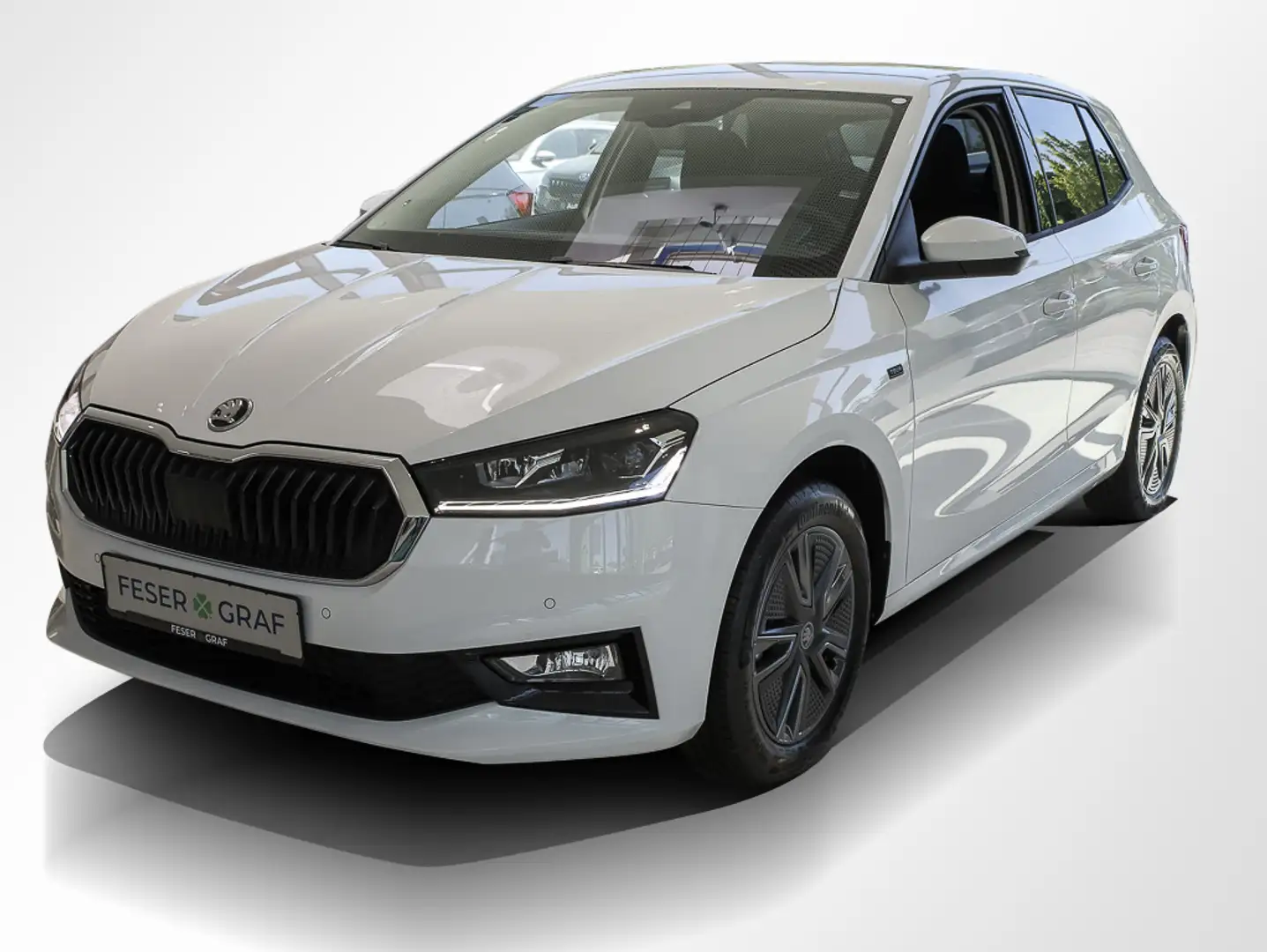 Skoda Fabia 1.0 TSI Tour DSG Navi RüKa Sitzh SmartLink Weiß - 1