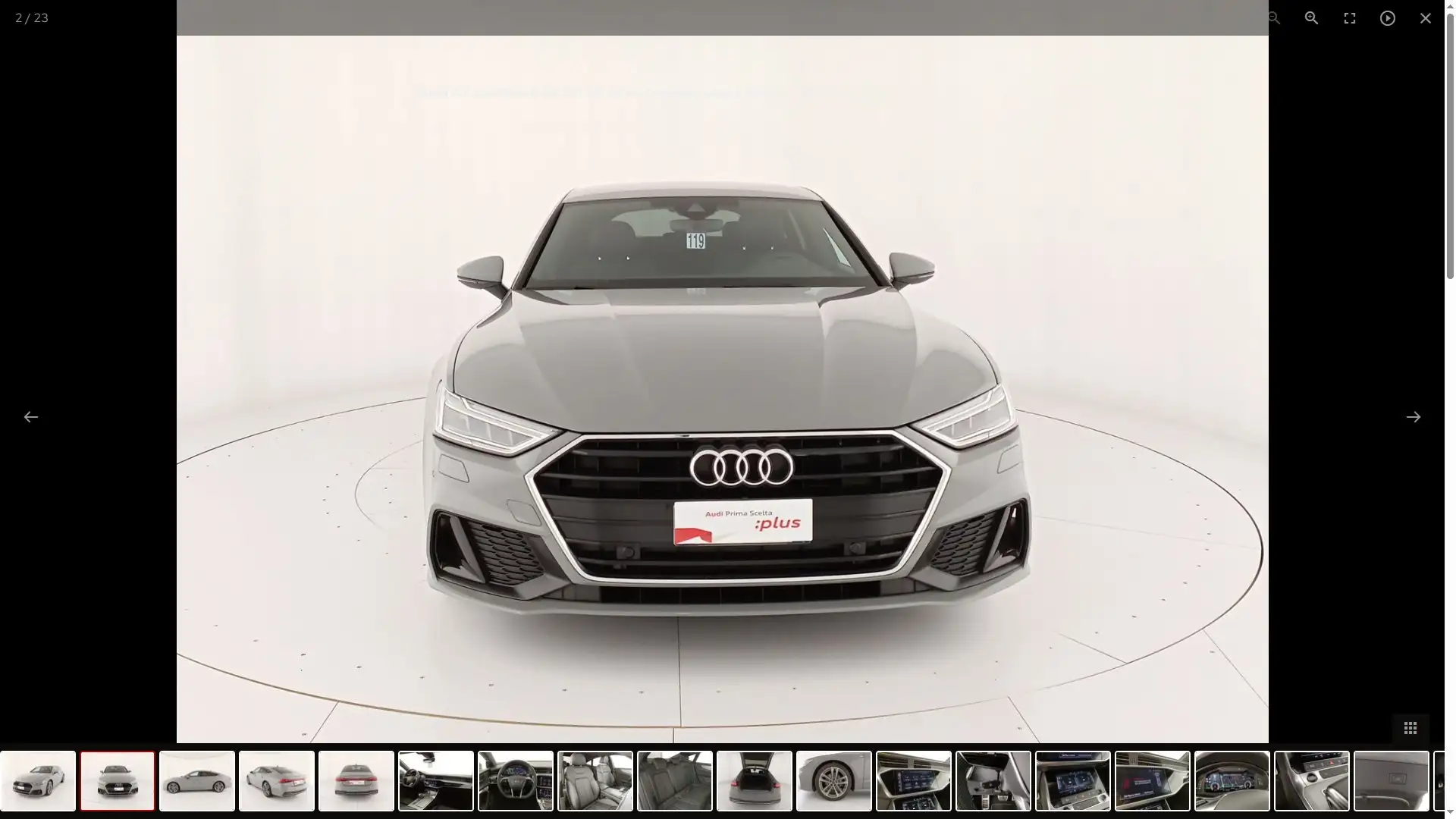 Audi A7 SPB 2.0 tdi 204cv Business Plus s-tronic noleggio Gümüş rengi - 2