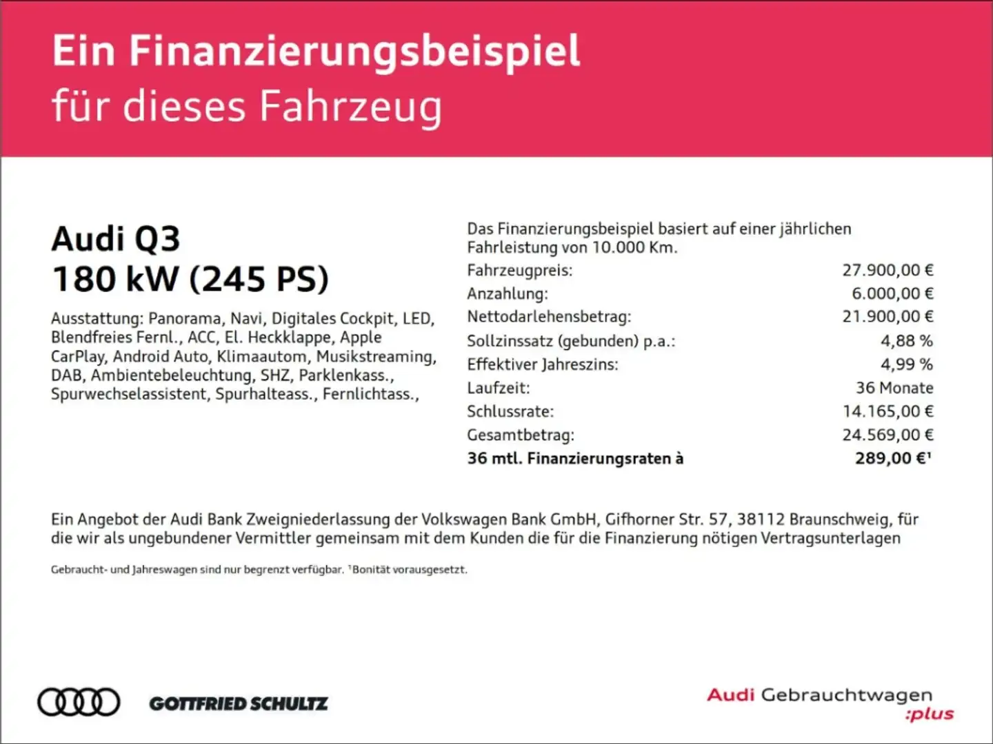 Audi Q3 45 TFSI e S line PANO MMI KAMERA 20 ZOLL Gris - 2