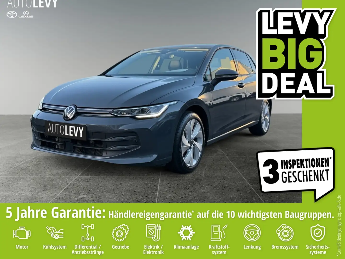 Volkswagen Golf VIII 2.0 TDI Goal +ACC+SHZ+LHZ+CarPlay+PDC++ Grau - 1