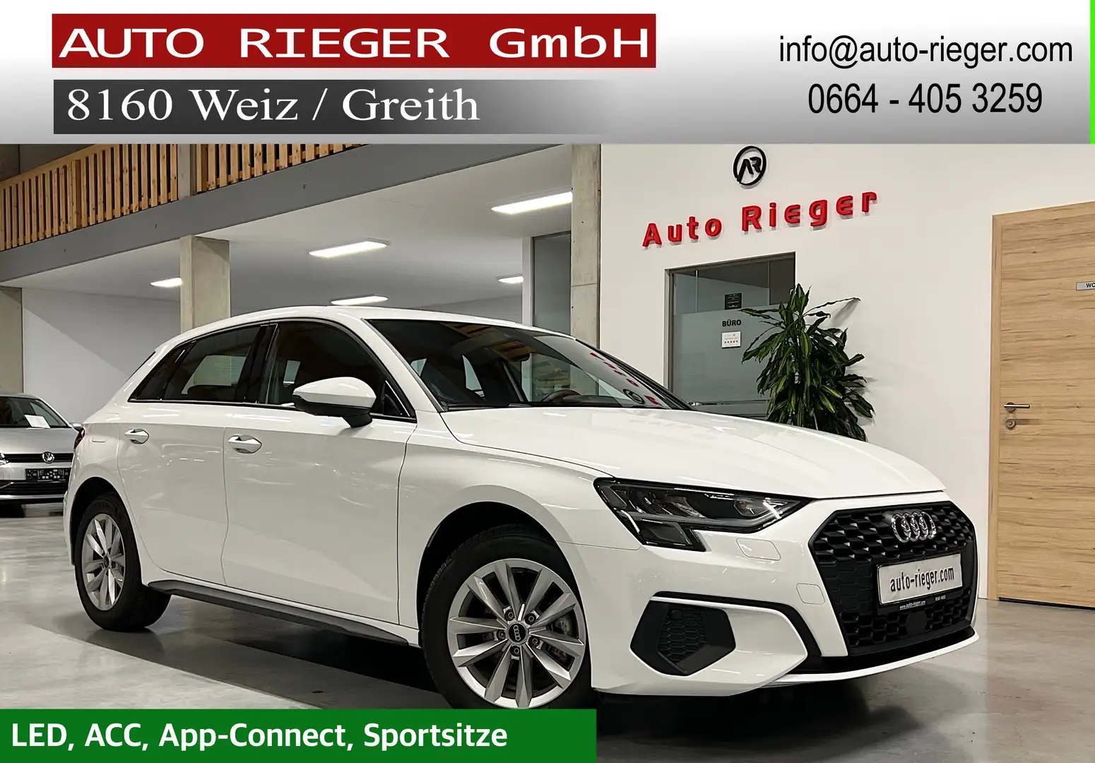 Audi A3 35 TFSI LED, Sportsitze, PDC, ACC Weiß - 1