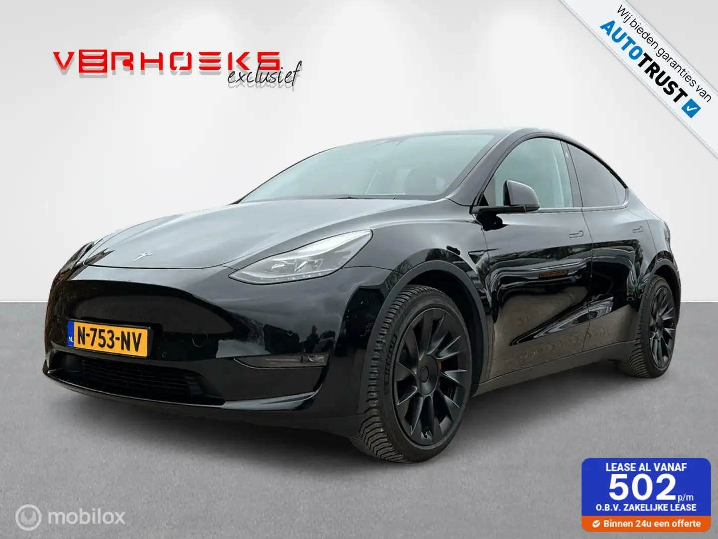 Tesla Model Y Long Range Dual Motor + Trekhaak Zwart - 1