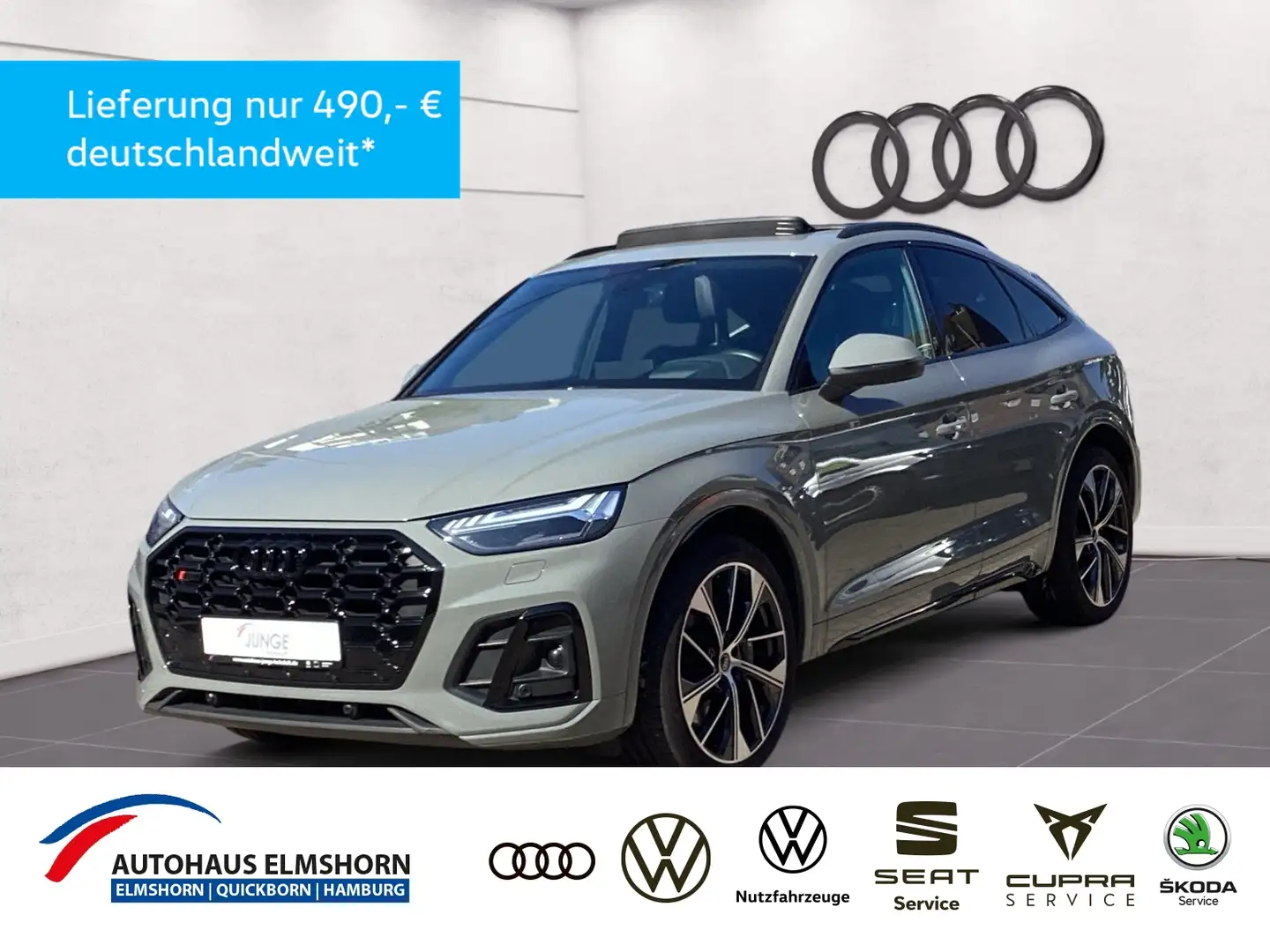 Audi SQ5 Sportback TDI tipt. PANO AHK HEAD MATRIX ACC MEMO Grau - 1