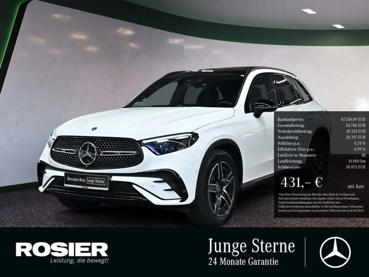 Mercedes-Benz GLC 450 d 4M AMG Sport Advanced+ AHK Distr. L Weiß - 1