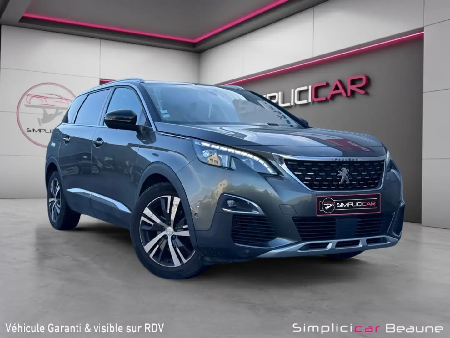 Peugeot 5008 2.0 BlueHDi 150ch SS BVM6 GT Line Gris - 1
