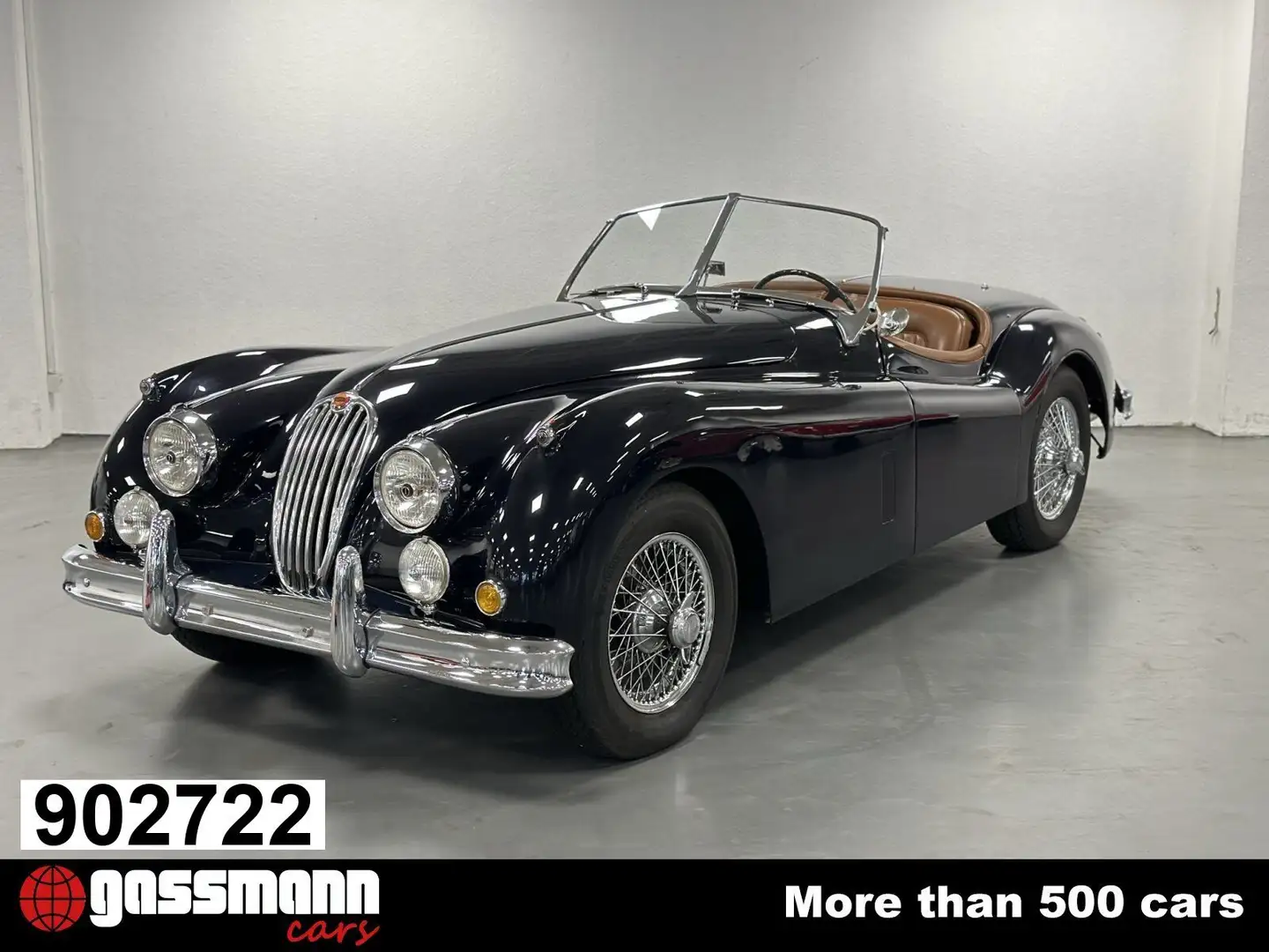 Jaguar XK 140 3.4 OTS Roadster Bleu - 1