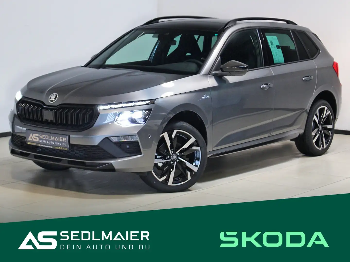 Skoda Kamiq 1.5 TSI Monte Carlo AHK|ACC|NAV|MATRX|APPs Grau - 1