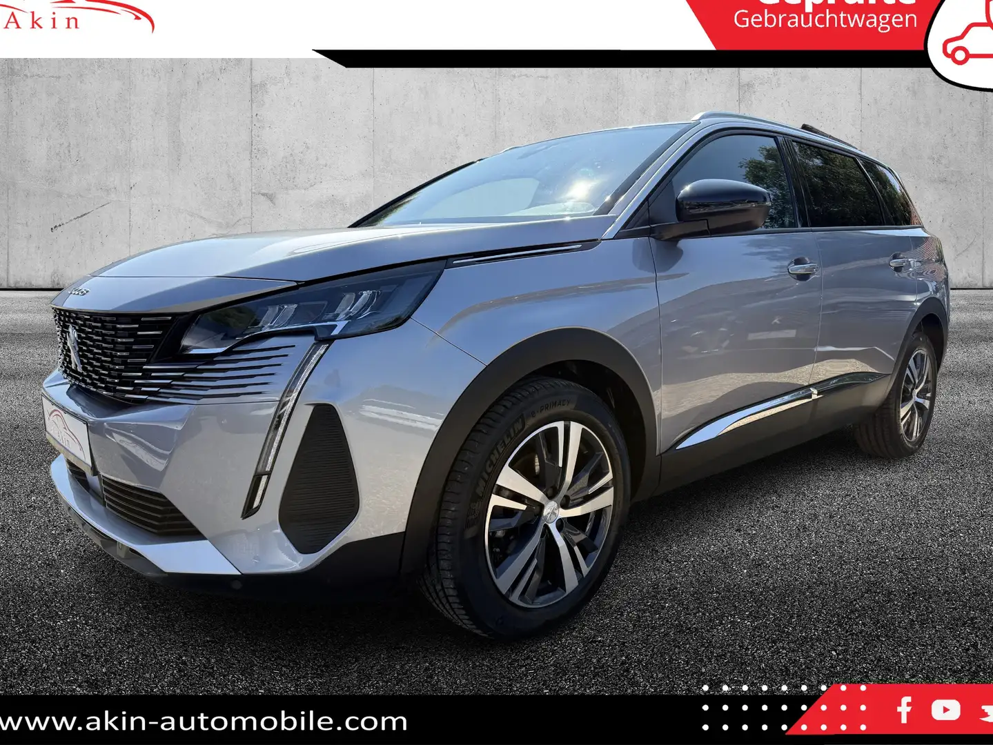 Peugeot 5008 Leder Navi LED 7 Sitzer Grigio - 1