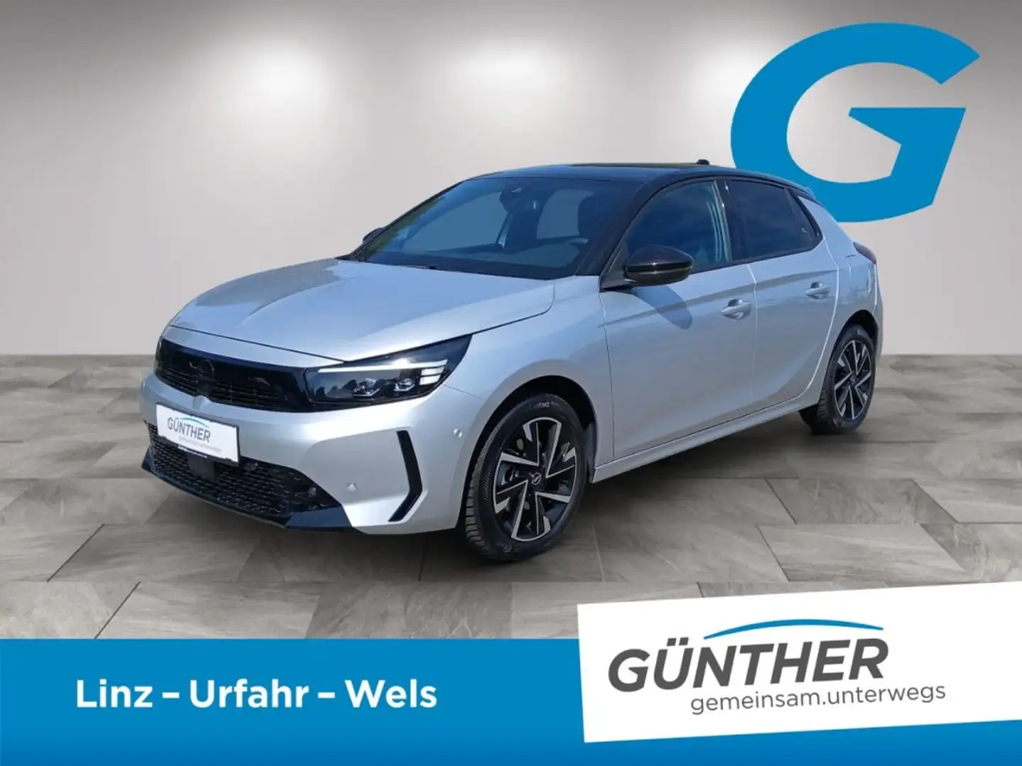 Opel Corsa GS 1.2  Direct Injection Turbo Silber - 1