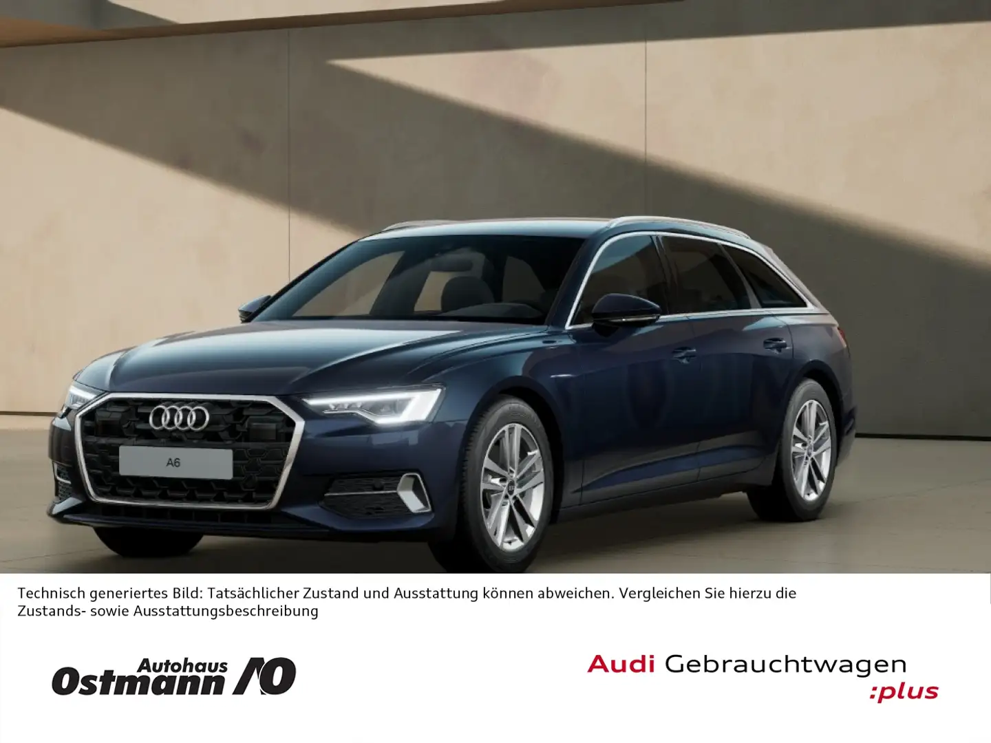Audi A6 40 TDI Avant AHK 360°ACC Memory el.Heck Blau - 1