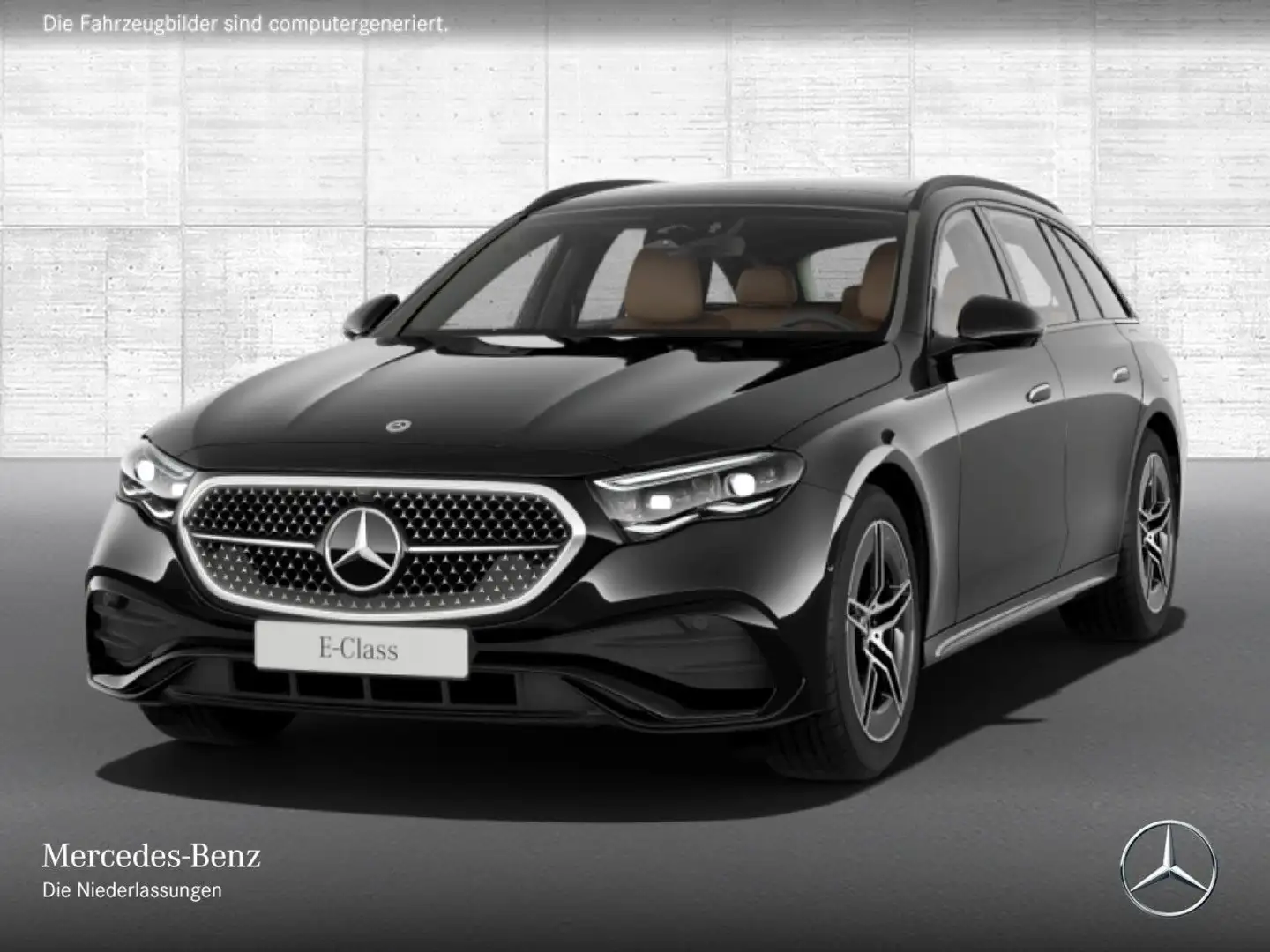 Mercedes-Benz E 300 e T AMG 360° Pano Burmester Distr. Night PTS Schwarz - 2