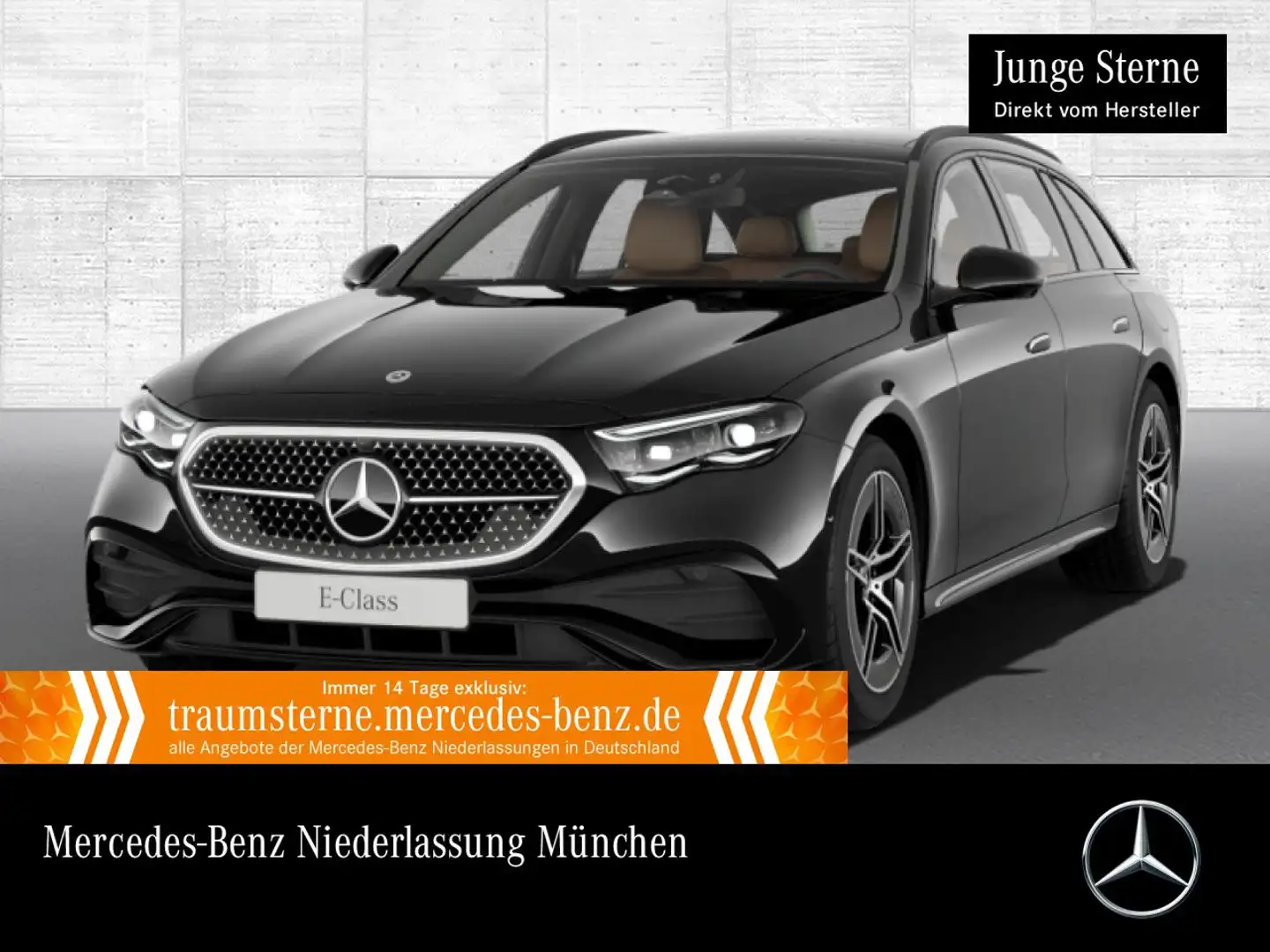 Mercedes-Benz E 300 e T AMG 360° Pano Burmester Distr. Night PTS Schwarz - 1