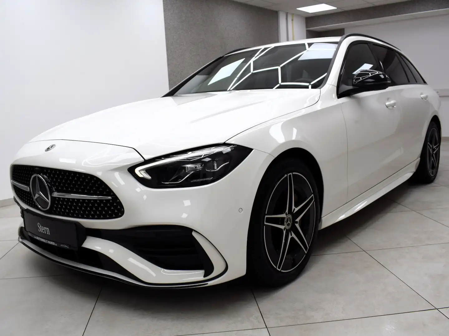 Mercedes-Benz C 300 d T AMG Sport Night StHz Rcam Ambient Apple T-Lede Blanco - 2