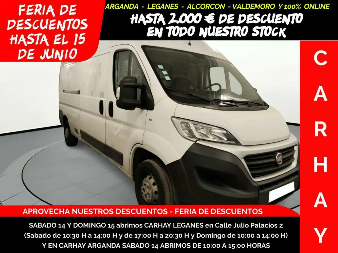 Fiat Ducato 2.0 Mjet L3H2 (EU6) Bianco - 1
