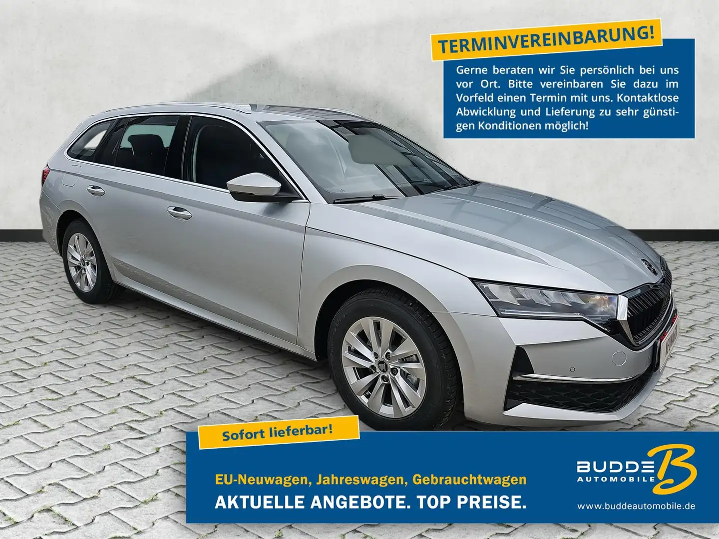 Skoda Octavia Combi 1.5 eTSI DSG Selection Navi Kessy Silber - 1