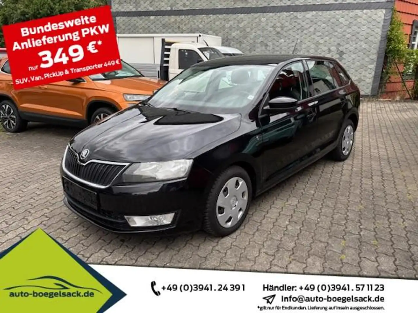 Skoda Rapid/Spaceback Spaceback 1.2 TSI Elegance+Climatronic+PDC Schwarz - 1