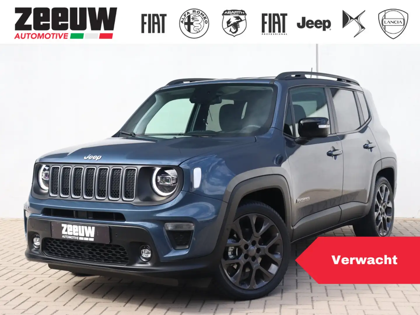 Jeep Renegade 1.5T e-Hybrid S | Leder | Navi | Carplay | LED | 1 Blauw - 1