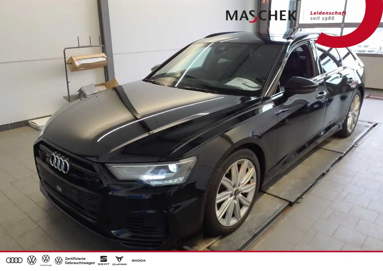 Audi S6 Avant Black 4WD-Lenk Pano AHK B&O ACC Sitzh B&O AH Schwarz - 1