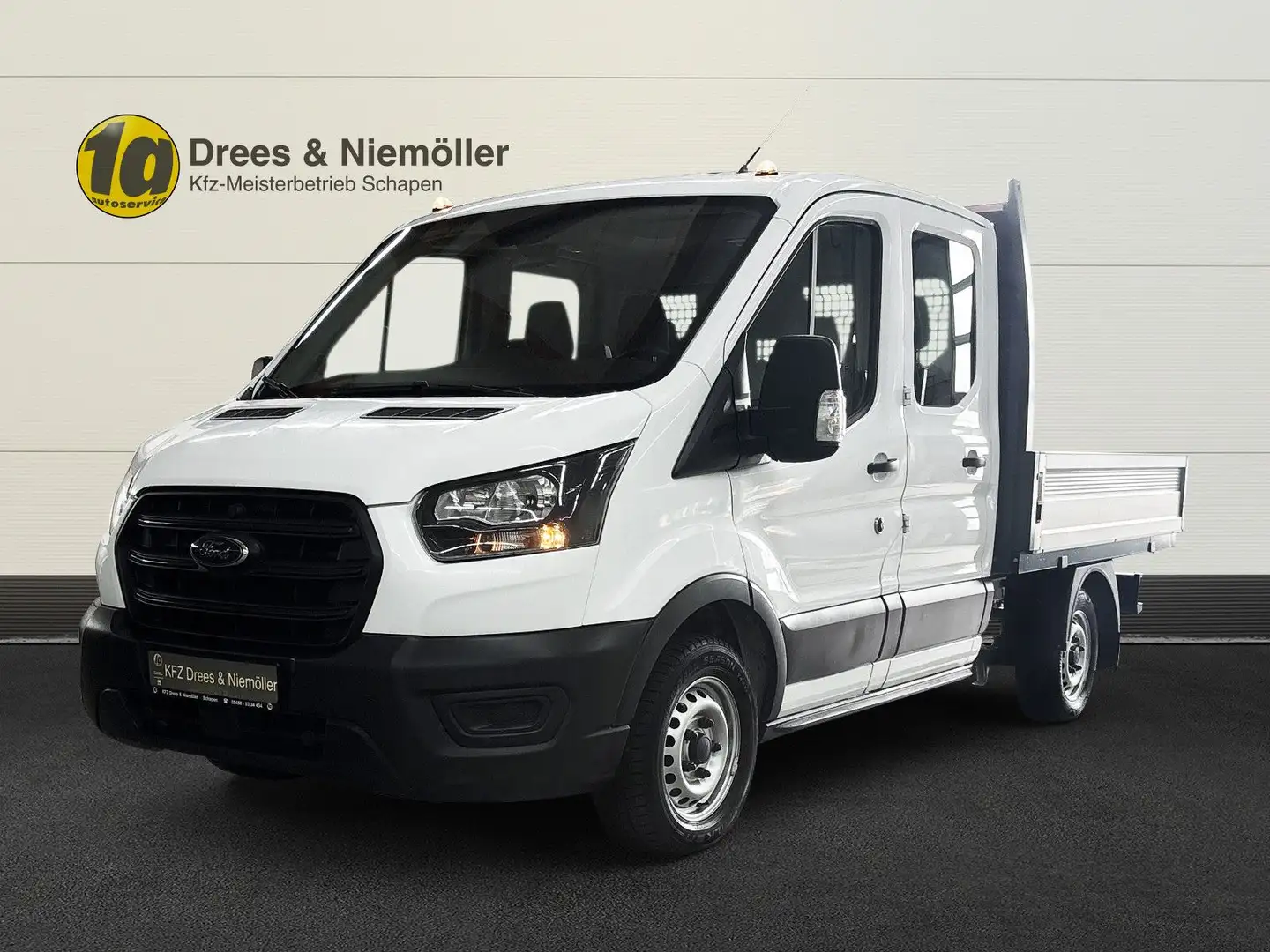 Ford Transit Pritsche 310 L2 Doppelkanine+DAB+AHK+GJR Weiß - 1