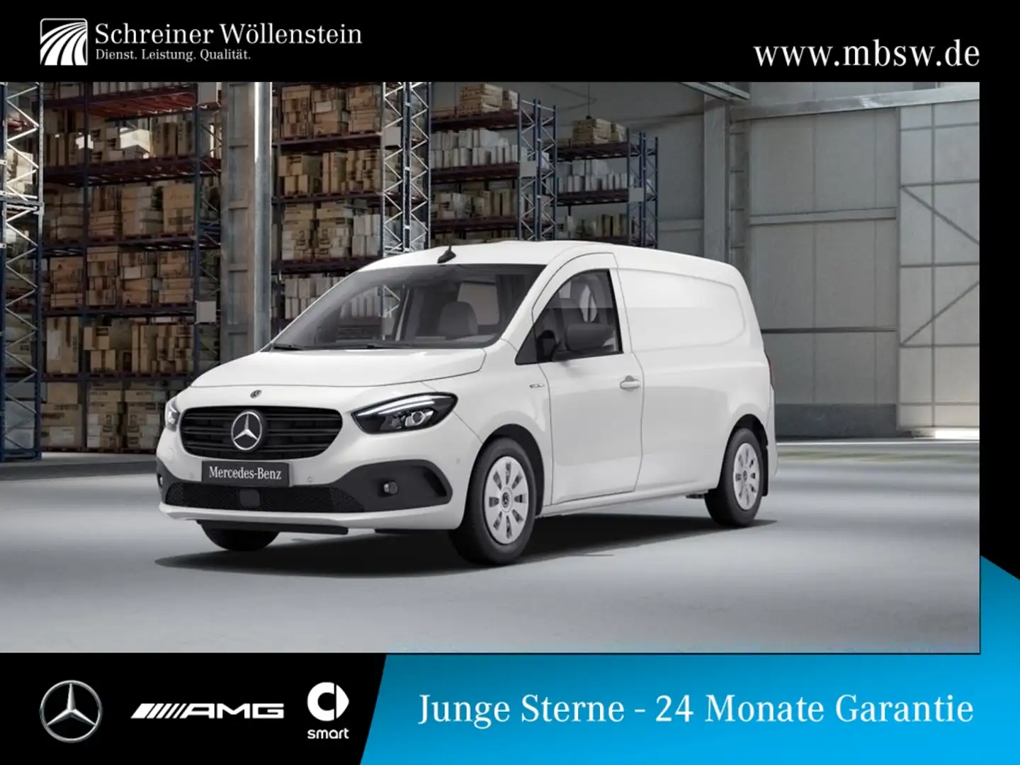 Mercedes-Benz eCitan e *Navi*MBUX*AUT*DAB*PTS*Shz*Klima*LED Blanc - 1