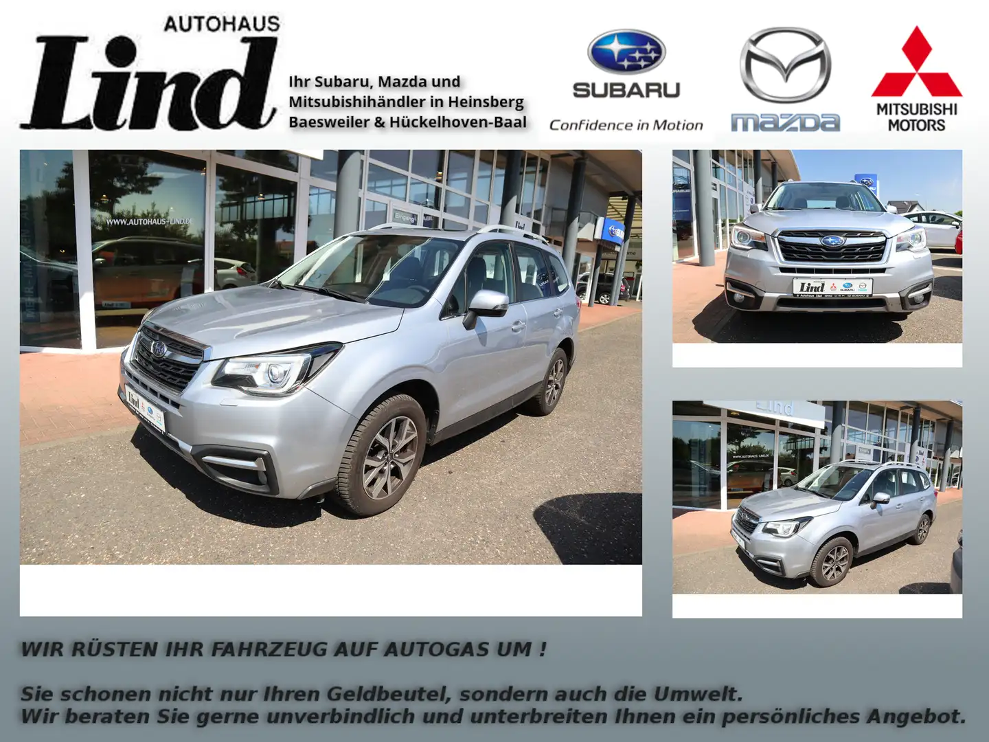 Subaru Forester Exclusive Automatik, LED,UVM... Silber - 1