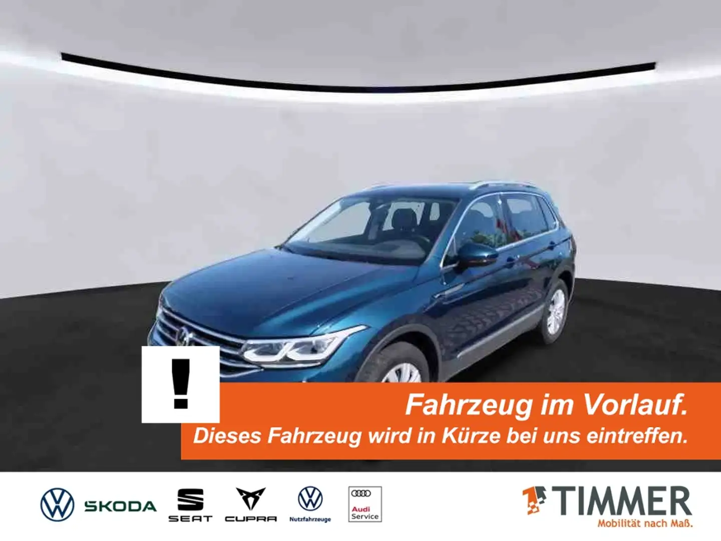Volkswagen Tiguan 2.0 TDI DSG 4x4 ELEGANCE *IQ.LIGHT *PANO *LEDER * Bleu - 1