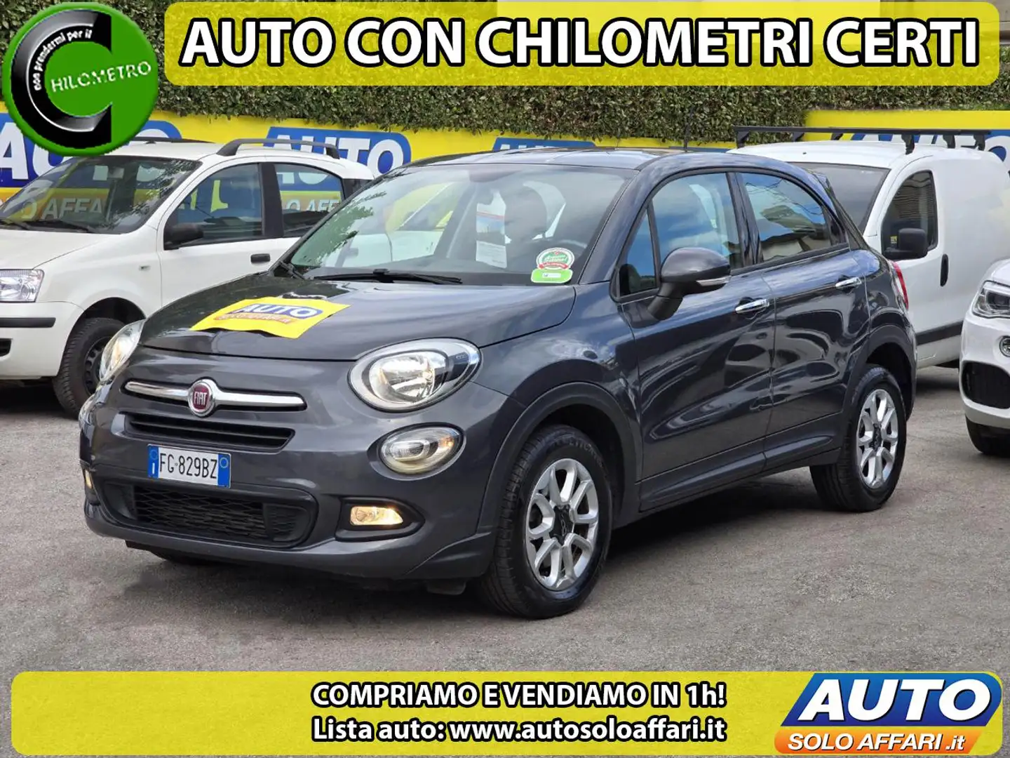 Fiat 500X 1.3 MJT 95CV EURO6B NEOPATENTATI/RATE/PERMUTE Grigio - 2
