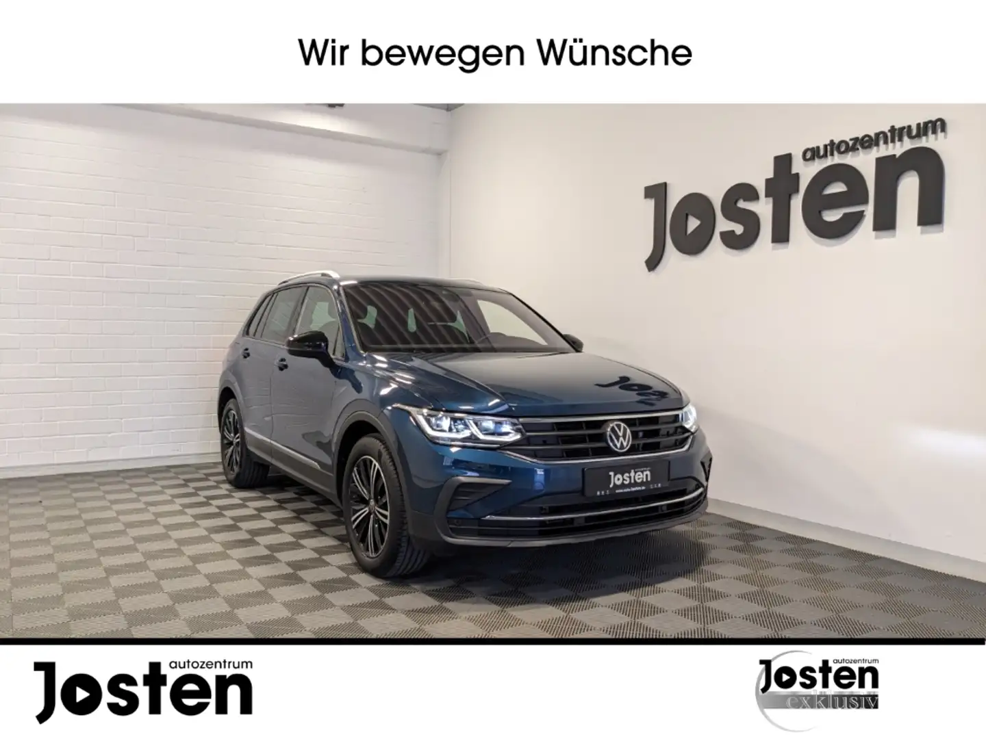 Volkswagen Tiguan United 1.5 TSI DSG Navi Matrix Virtual CarPlay Blauw - 1