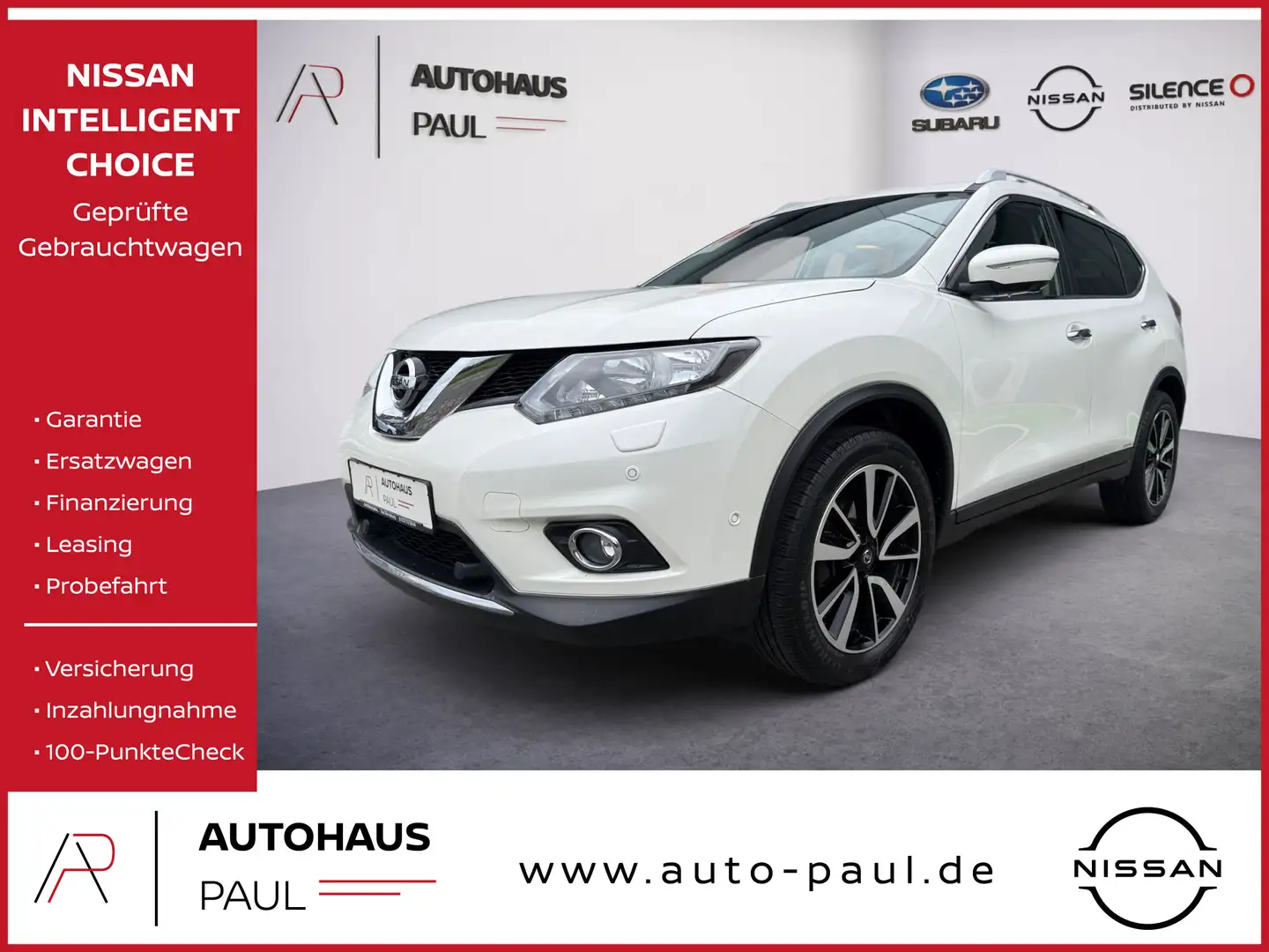 Nissan X-Trail 1.6 DIG-T N-Connecta,Klima,Navi,AVM 360° Weiß - 1