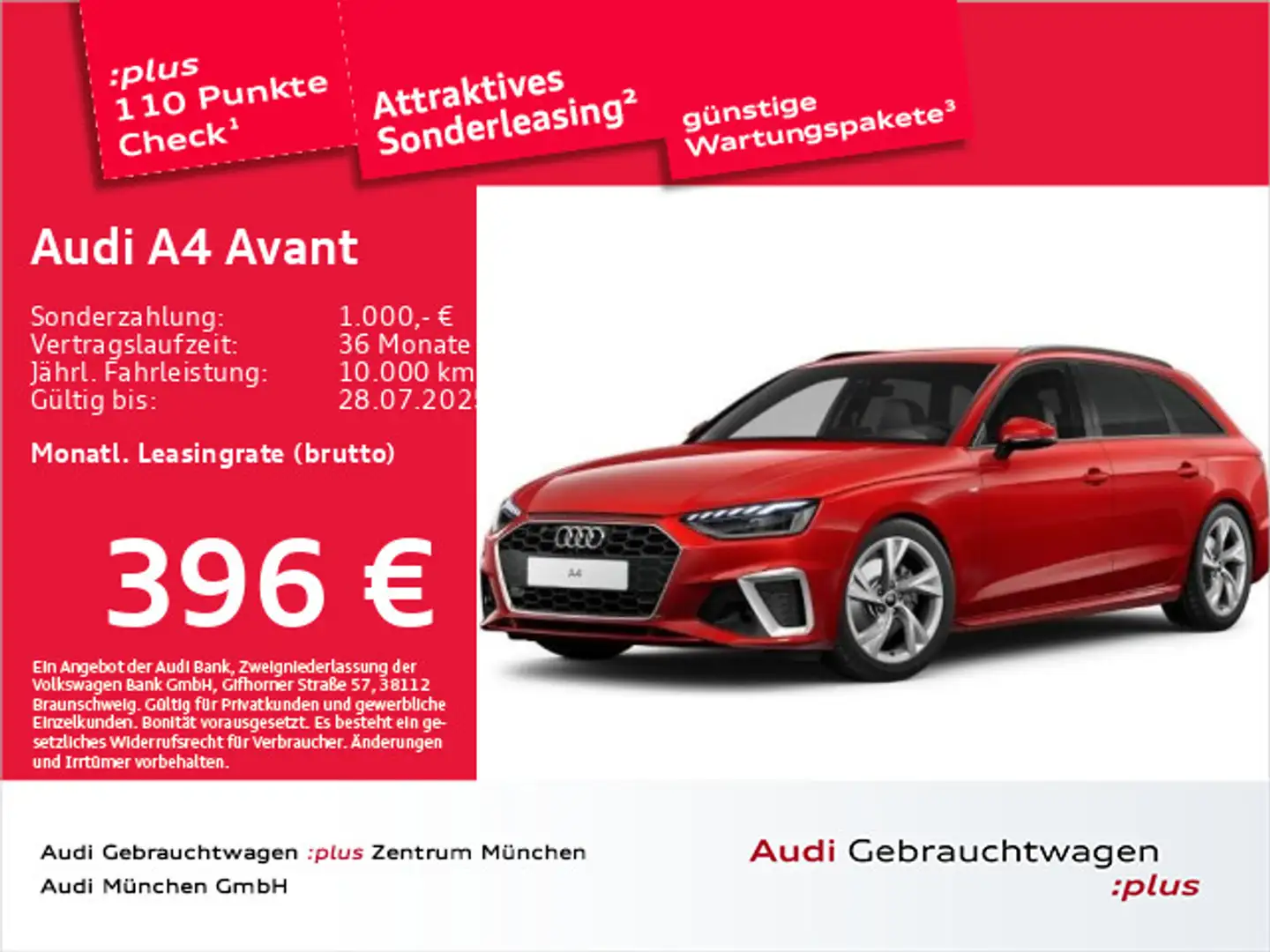 Audi A4 35 TDI S tronic S line AHK/Kameras/Virt Rot - 1