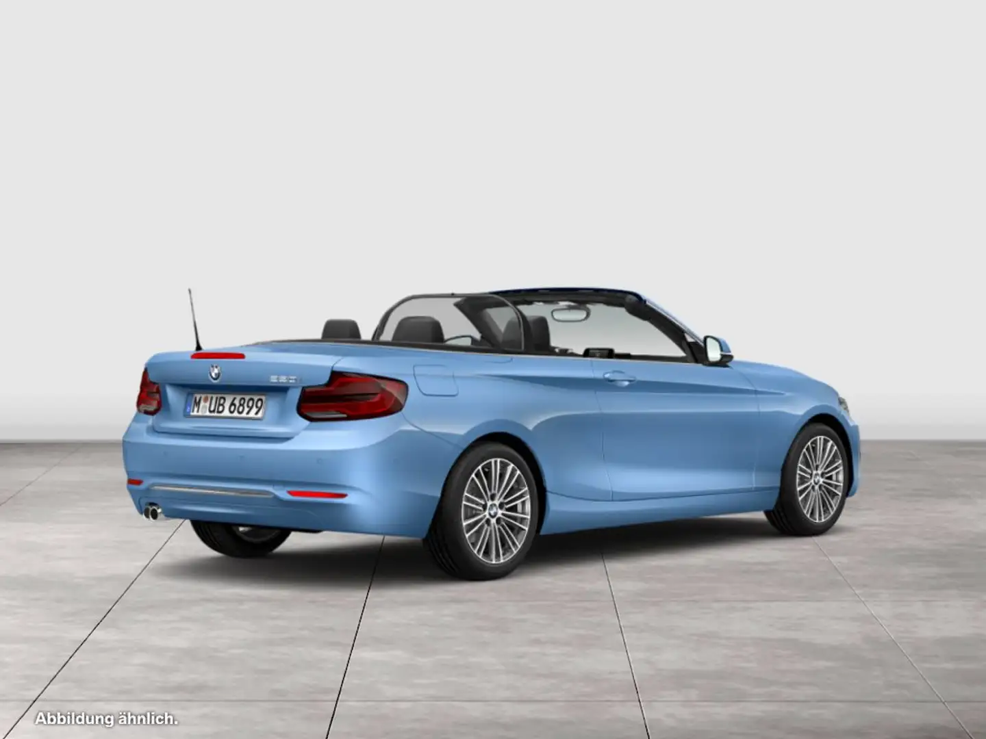 BMW 220 i Luxury Line PA AdapLED H/K RFK Navi Lhz Shz Blau - 2