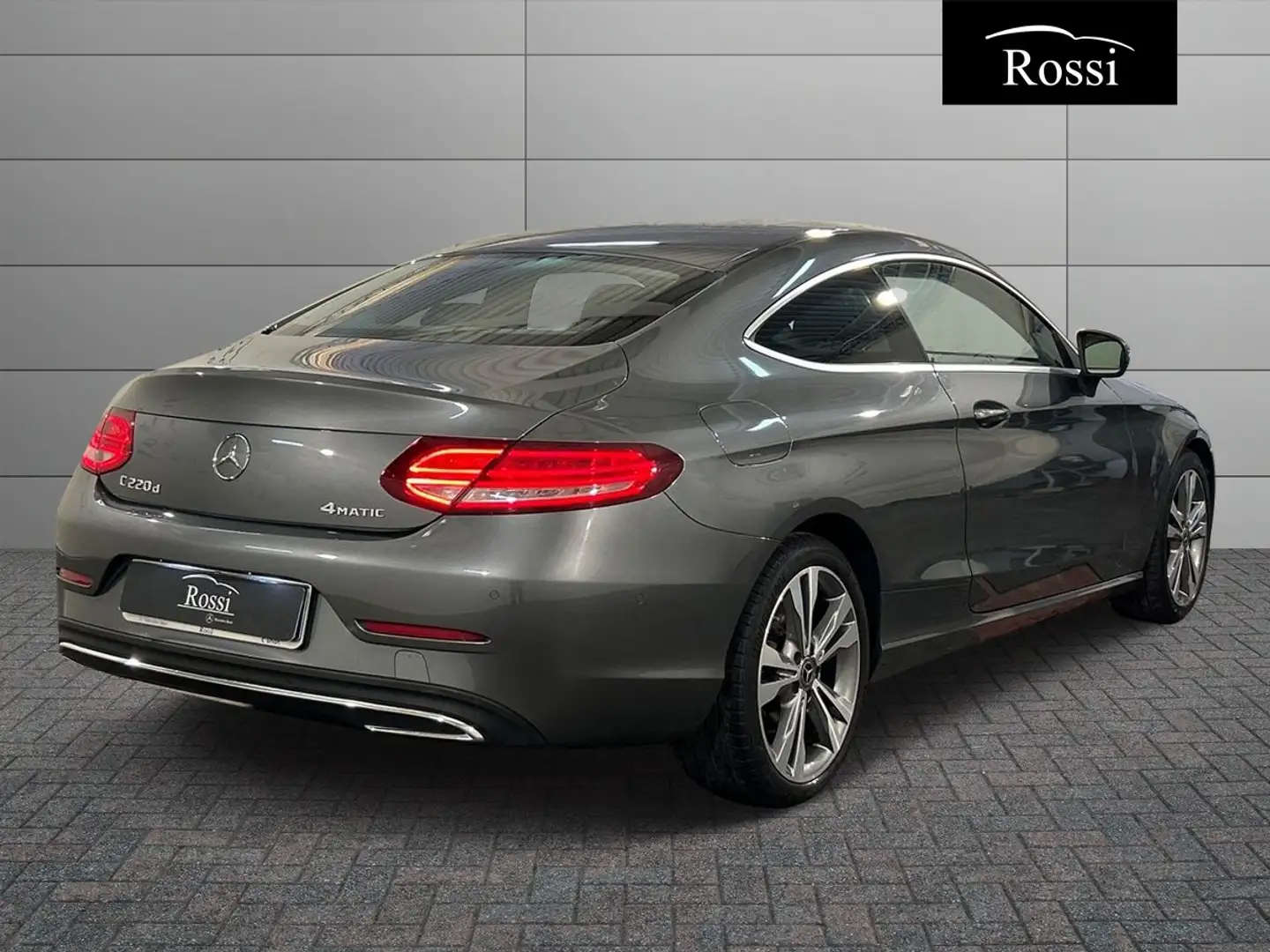 Mercedes-Benz C 220 C coupe 220 d Sport 4matic auto Grigio - 2