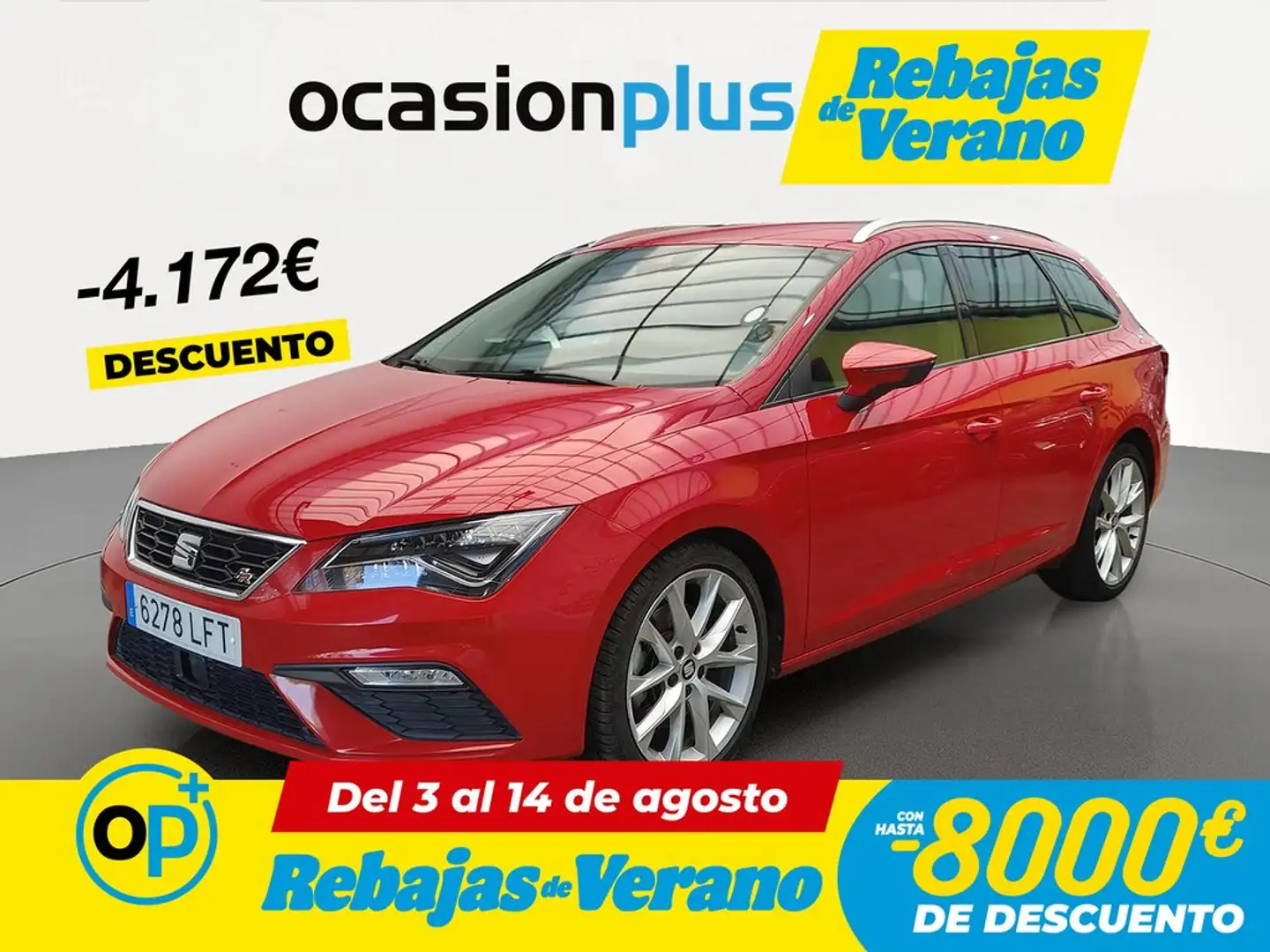 SEAT Leon ST 1.5 EcoTSI S&S FR DSG7 150 Rojo - 1