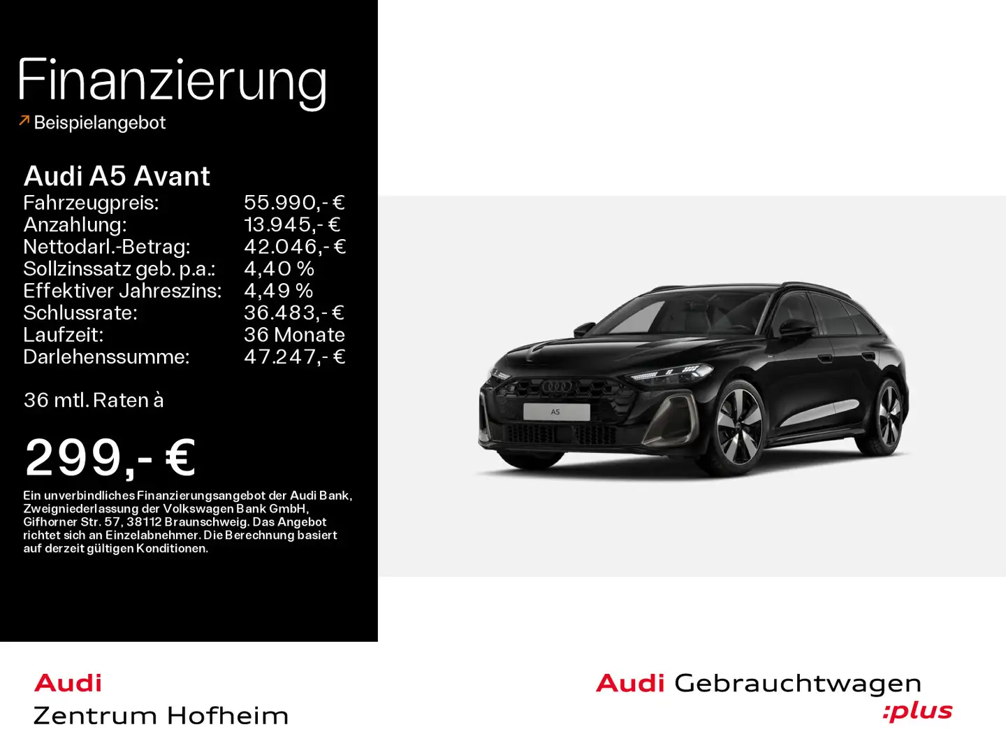 Audi A5 40 TFSI qu S line edition one S tro*B&O Schwarz - 1