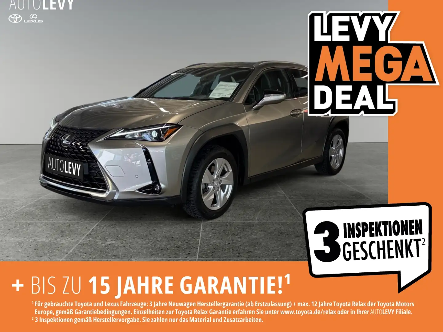 Lexus UX 250h Executive Line +CarPlay+Kamera+Navi+AHK+ Srebrny - 1