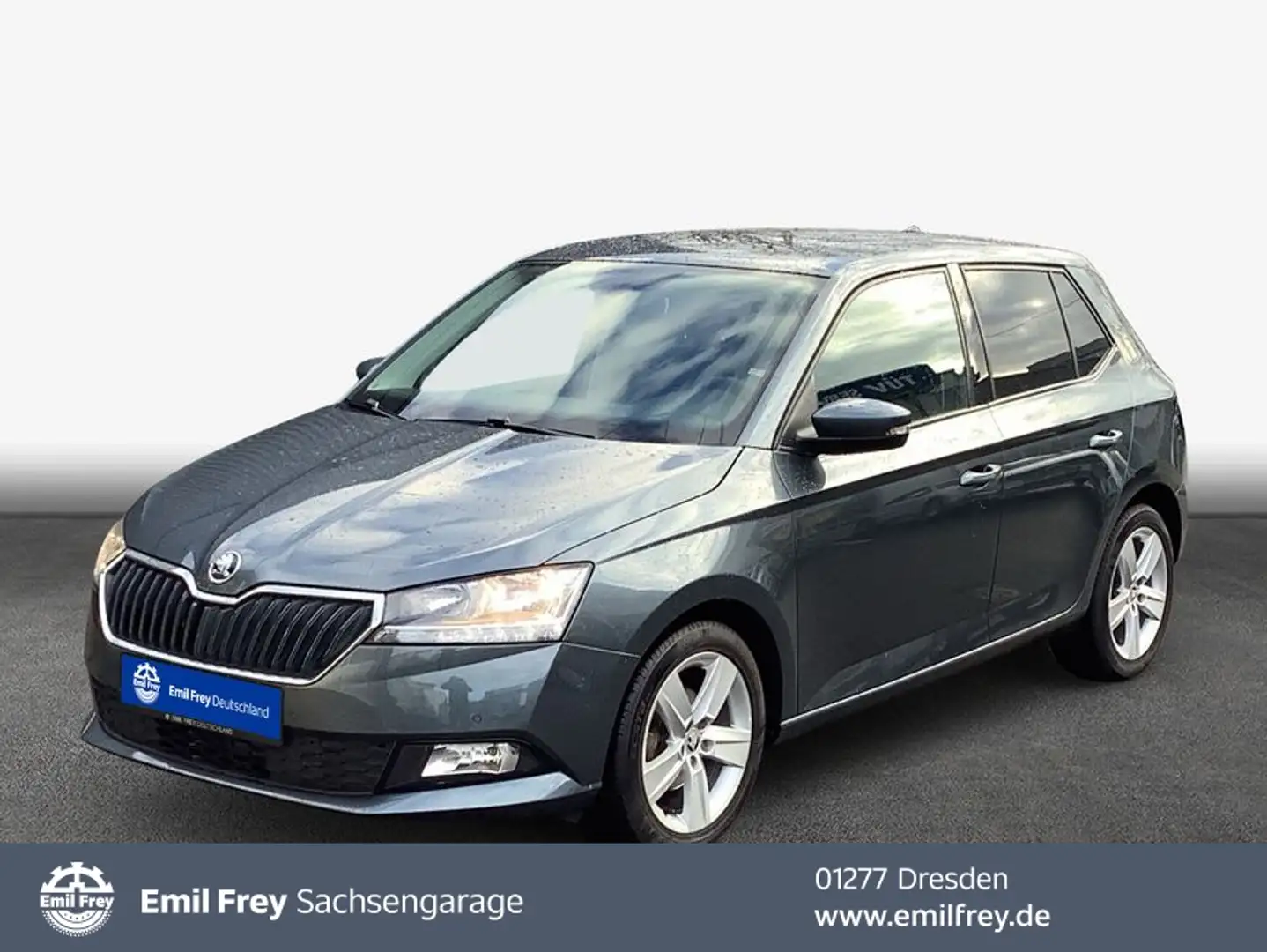 Skoda Fabia 1.0 TSI Ambition PDC v+ h + Rückfahrcam Grau - 1